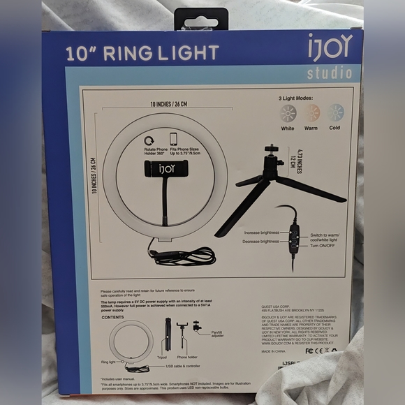 NWT ijoy 10 inch Light Ring - Picture 2 of 2